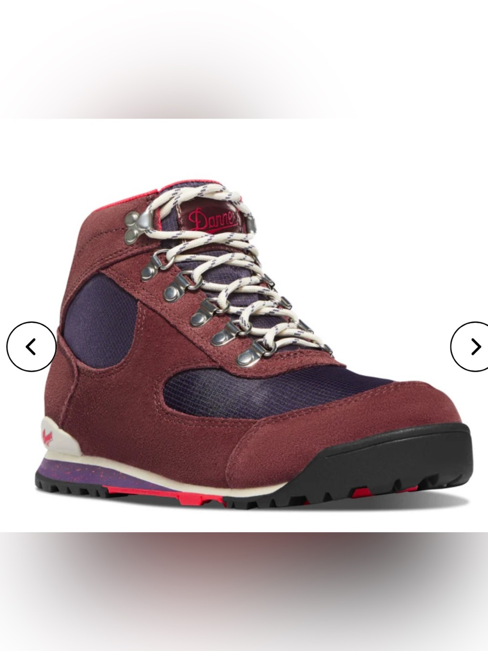 Danner Jag Burgundy and Navy Suede Trail Boot